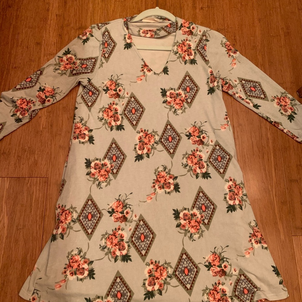 Light blue patterned Peach Love dress